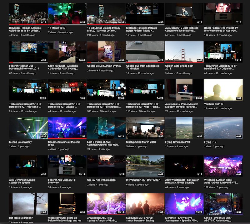 youtube portfolio